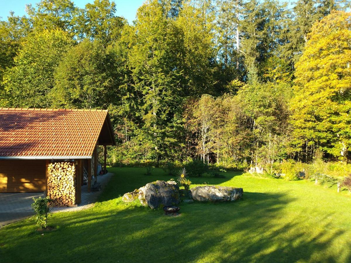 Huettenzauber Ferienwohnung Mitten Im Nationalpark Lindberg Exteriör bild